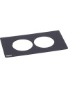 Legrand Рамка 2х, цвят ЧЕРЕН, Incara Disq'In - 654757 - Цена | LEDs4economy