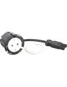 Legrand Модул за вграждане в бюро с 1х Шуко, GST18, Ø60mm, цвят БЯЛ, Incara Disq  - 654725F - 3
