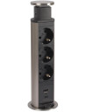 Legrand Мебелна колона Pop-Up, с контакти 3х шуко, 2х USB тип A+C, кабел 2m, Ø60mm, Incara Tower  - 654974
