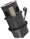 Legrand Мебелна колона Pop-Up, с контакти 4х шуко, 2х USB тип A+C, индуктивно зарядно 10W, кабел 2m, Ø120mm, Incara Tower  - 654 - 3