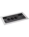 Legrand Мебелна кутия с 3х Шуко и USB тип A+C, кабел 2m, 303x171mm, цвят ЧЕРЕН МЕТАЛ, Incara Flip-Up  - 654854 - 4