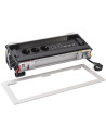 Legrand Мебелна кутия с 3х Шуко, USB тип A+C, HDMI и 3x RJ45 Cat.6 UTP, кабел 2m, 393x171mm, цвят ЧЕРЕН МЕТАЛ, Incara Flip-Up  -