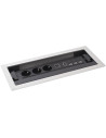Legrand Мебелна кутия с 3х Шуко, USB тип A+C, HDMI и 3x RJ45 Cat.6 UTP, кабел 2m, 393x171mm, цвят ЧЕРЕН МЕТАЛ, Incara Flip-Up  - - 3