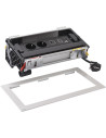 Legrand Мебелна кутия с 2х Шуко, USB тип A+C, HDMI и RJ45 Cat.6 UTP, кабел 2m, 303x171mm, цвят ЧЕРЕН МЕТАЛ, Incara Flip-Up  - 65 - 2