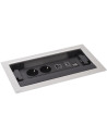 Legrand Мебелна кутия с 2х Шуко, USB тип A+C, HDMI и RJ45 Cat.6 UTP, кабел 2m, 303x171mm, цвят ЧЕРЕН МЕТАЛ, Incara Flip-Up  - 65 - 3