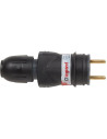 Legrand Щепсел френски черен 2P+Т 16A ІР44 250V гумиран с щуцер /10бр/ - 050110 - Цена | LEDs4economy