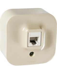 Legrand Розетка RJ11 IP21 открит монтаж цвят Крем Forix - 782444 - Цена | LEDs4economy