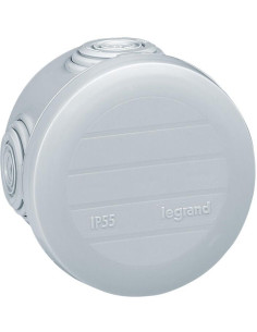 Legrand Разклонителна кутия открит монтаж Ø60x40мм IP55 цвят Сив Plexo - 092001 - Цена | LEDs4economy