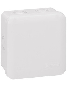 Legrand Разклонителна кутия открит монтаж 80x80x45мм IP55 цвят Сив Plexo - 092014 - Цена | LEDs4economy