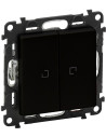 Legrand Сериен девиаторен ключ индикация LED черен Valena Life 756319