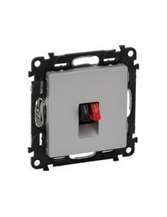 Legrand Розетка за тонколони единична цвят алуминий Valena Life - 753372 - Цена | LEDs4economy