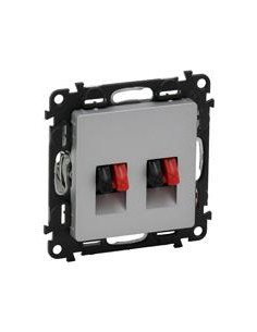 Legrand Розетка за тонколони двойна цвят алуминий Valena Life - 753378 - Цена | LEDs4economy