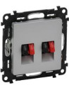 Legrand Розетка за тонколони двойна цвят алуминий Valena Life - 753378 - Цена | LEDs4economy