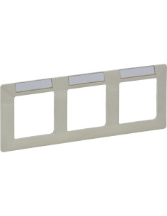 Legrand Рамка 3х с държач за етикети цвят Крем Valena Life - 754053 - Цена | LEDs4economy