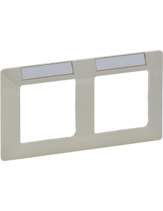 Legrand Рамка 2х с държач за етикети цвят Крем Valena Life - 754052 - Цена | LEDs4economy
