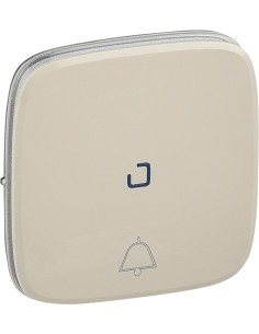 Legrand Лицев панел за бутон с подсветка и символ звънец цвят Крем Valena Allure - 755091 - Цена | LEDs4economy