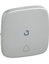 Legrand Лицев панел за бутон с подсветка и символ звънец цвят Алуминий Valena Allure - 755092 - Цена | LEDs4economy