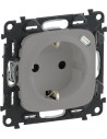 Legrand Контакт ШУКО 2P+E 16A + USB тип C 1.5A 7.5W цвят Алуминий Valena Allure - 753007 - Цена | LEDs4economy
