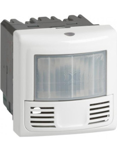 Legrand Датчик за присъствие PIR+US, 120°, обхват 8m @ h1.2m, LED ≤ 250W, изисква неутрала, 2 мод. цвят бял Mosaic - 078452 - Це