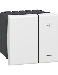 Legrand Димер бутонен 0-10V 40-600VA (изисква неутрала) 2 мод. Mosaic - 078404 - Цена | LEDs4economy