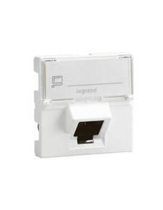 Legrand Розетка RJ45 STP cat.6A 2 мод. 45° излаз цвят бял Mosaic - 076508 - Цена | LEDs4economy