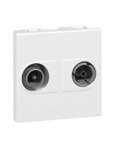 Legrand Розетка TV+R 2 мод. цвят бял Mosaic - 078788 - Цена | LEDs4economy