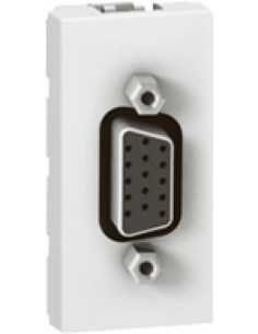 Legrand Розетка HD15-VGA 1 мод. с клемна връзка цвят бял Mosaic - 078772 - Цена | LEDs4economy