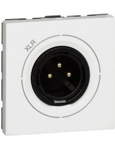 Legrand Розетка за тонколони XLR 3 пина Male цвят бял Mosaic - 078756 - Цена | LEDs4economy