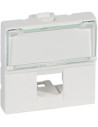 Legrand Лицев панел бял 45х45мм за 1х RJ45 Keystone, плосък прав изход - 078604 - Цена | LEDs4economy