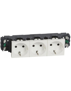 Legrand Контакт ШУКО ТРОЕН DLP версия 16A 6 мод. цвят бял Mosaic - 077403 - Цена | LEDs4economy