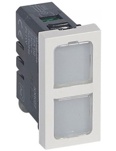 Legrand Сигнална лампа 1W двойна 230V 1 мод. 4 цвята Mosaic - 078502 - Цена | LEDs4economy