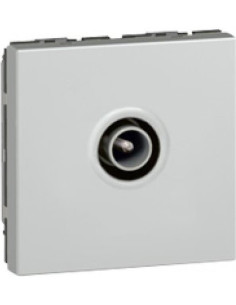 Legrand Розетка TV тип коаксиал 1dB 2 мод. цвят алуминий Mosaic - 079292 - Цена | LEDs4economy