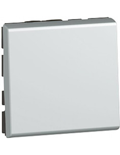 Legrand Кръстат ключ 2 мод. цвят алуминий Mosaic - 079221 - Цена | LEDs4economy