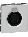 Legrand Розетка аудио извод XLR 3P женски 2 мод. цвят алуминий Mosaic - 079255 - Цена | LEDs4economy