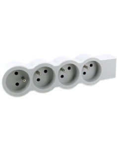 Legrand Разклонител БЯЛ 4x френски стандарт без кабел Standard NEW - 049497 - Цена | LEDs4economy
