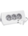 Legrand Разклонител БЯЛ 3х2P+Е с кабел 1.5 метра, копче, 2xUSB тип А 2.4A 12W и поставка за таблет Corner  - 694810 - 2