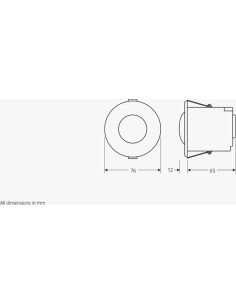 Legrand Датчик за присъствие PIR, за вграждане в таван, 360°, обхват D15m @ h2,8m, IP40, EBDMR-PRM, CP Electronics - CP110000 -  2