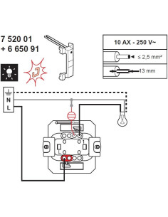 Legrand LED лампа за индикатор (бяла) за ключ с неутрала 230V 3мА - 665091 - Цена | LEDs4economy 2