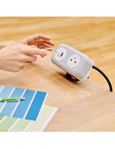 Legrand 654934 Декоративна рамка за 2xSchuko Incara Electr'On, бетон, - 654934 - Цена | LEDs4economy 2