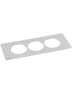 Legrand Рамка 3х, цвят МЕТАЛ, Incara Disq'In - 654759 - Цена | LEDs4economy