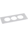 Legrand Рамка 3х, цвят МЕТАЛ, Incara Disq'In - 654759 - Цена | LEDs4economy