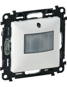 Legrand Датчик за движение PIR, 120°, обхват 8m @ h1.2m, LED ≤ 100W, без неутрала, цвят бял Valena Life - 752170A - Цена | LEDs4