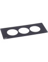Legrand Рамка 3х, цвят ЧЕРЕН, Incara Disq'In - 654761 - Цена | LEDs4economy