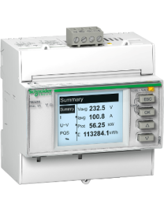 SE Трифазен мерител за ИНДИРЕКТНО мерене на ел. енергия PM3250, Modbus, до 4 тарифи, за DIN монтаж 4 мод, - METSEPM3250 - Цена |