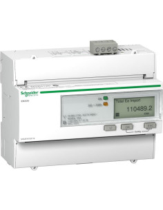 SE Трифазен електромер за ДИРЕКТНО мерене на ел. енергия Acti 9 iEM, Modbus, до 4 тарифи, за DIN монтаж 7 мод, 125A, MID - A9ME 