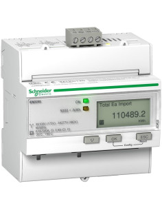 SE Трифазен електромер за ИНДИРЕКТНО мерене на ел. енергия Acti 9 iEM, Modbus, до 4 тарифи, за DIN монтаж 5 мод, MID - A9MEM325 