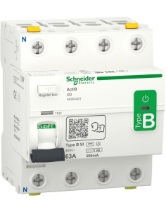 SE ДТЗ Acti 9 iID 4P 63A 300mA тип B 10kA 4 мод. - A9Z64463 - Цена | LEDs4economy