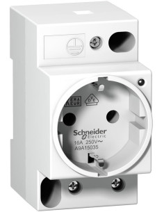 SE Контакт за DIN-шина Acti 9 iPC шуко 16Α VDE 2.5 мод. - A9A15035 - Цена | LEDs4economy