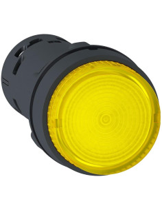SE Бутон монолитен жълт 1NO светещ 24Vac/dc Ø22mm XB7 - XB7NW38B1 - Цена | LEDs4economy