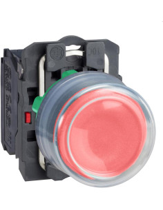 SE Бутон сглобен червен 1NC със защитно капаче Ø22mm XB5 - XB5AP42 - Цена | LEDs4economy
